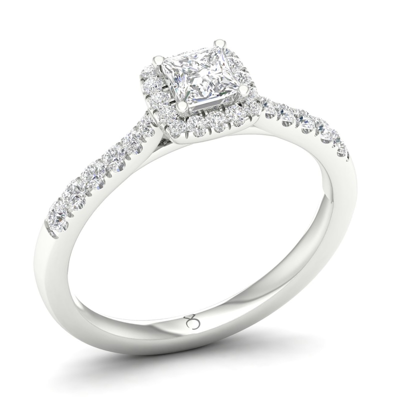 Main Image 2 of The Diamond Story 18ct White Gold 0.62ct Total Diamond Ring