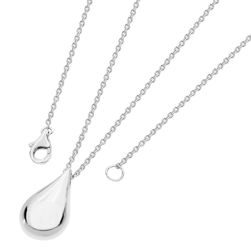 Lucy Quartermaine Silver 925 Large Tear Drop Necklace