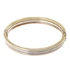 Thumbnail Image 0 of 9ct Tri-Tone Gold Hinged Bangle