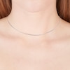 Thumbnail Image 1 of 9ct White Gold 20" Adjustable Dainty Curb Chain