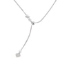 Thumbnail Image 2 of 9ct White Gold 20" Adjustable Dainty Curb Chain