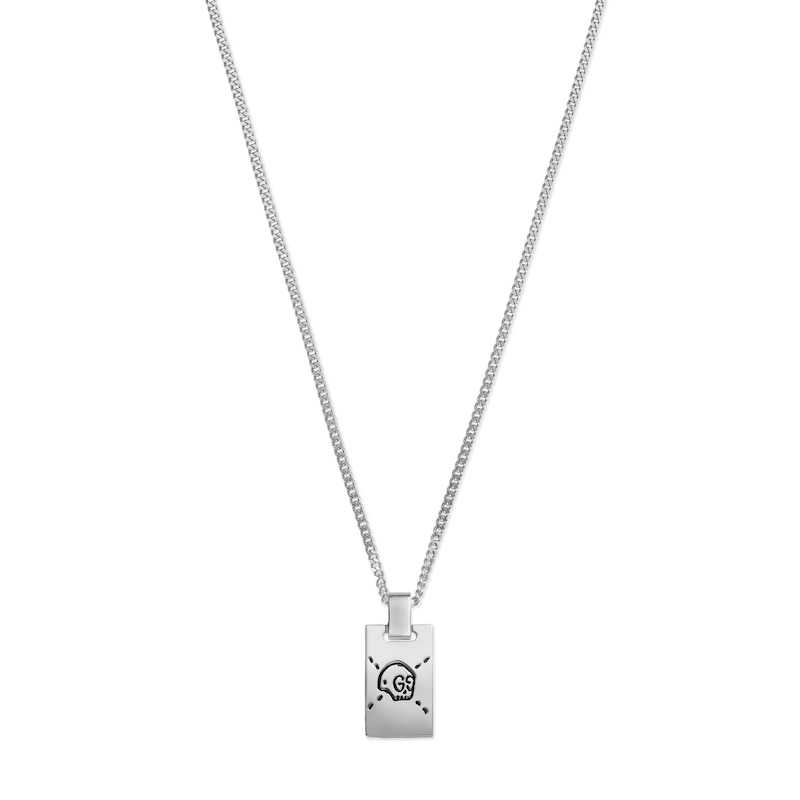 Gucci Ghost Sterling Silver Dogtag Pendant