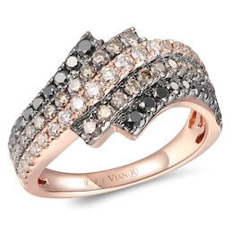 Le Vian 14ct Rose Gold Layer Cake 1.23ct Diamond Ring
