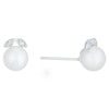 Thumbnail Image 0 of 9ct White Gold Cultured Freshwater Pearl & Diamond Earrings