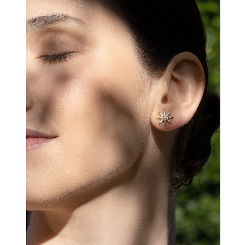 Main Image 4 of CARAT* LONDON Vega Yellow Gold Vermeil Earrings