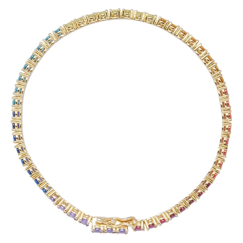 CARAT* LONDON Rainbow Yellow Gold Finish Silver Bracelet