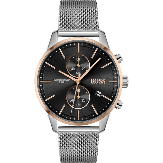 BOSS Associate Men's Stainless Steel Bracelet Watch