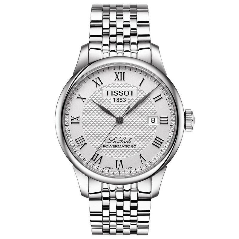 Tissot Le Locle Men's White Dial Stainless Steel Bracelet Watch