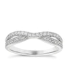 Thumbnail Image 0 of 18ct White Gold 0.25ct Diamond Shaped Wedding Ring