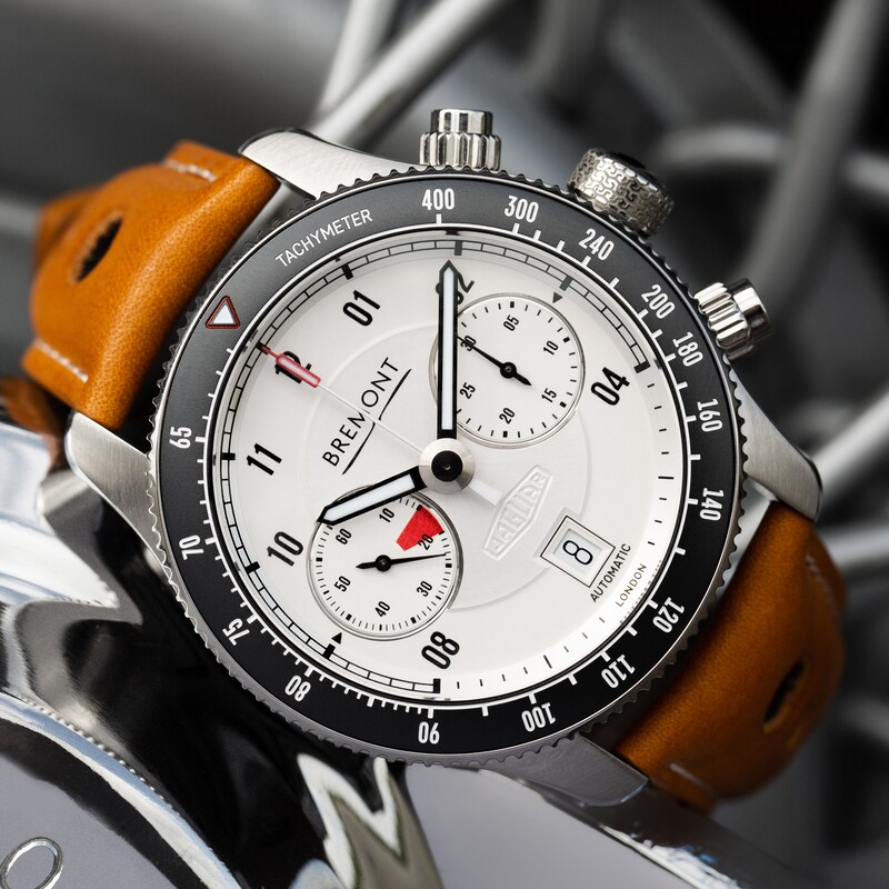 Bremont Jaguar C-Type Men’s Brown Leather Strap Watch