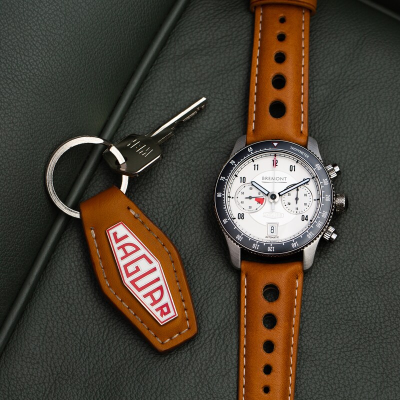 Bremont Jaguar C-Type Men’s Brown Leather Strap Watch