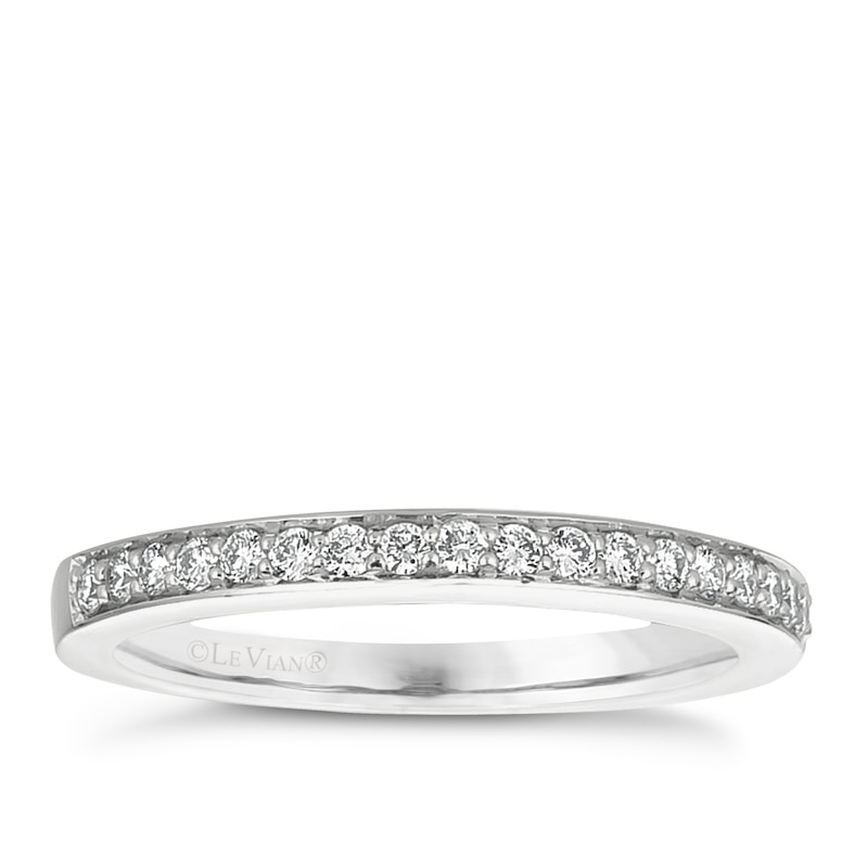 14ct White Gold 0.18ct Diamond Band