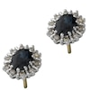 Thumbnail Image 0 of 18ct Gold Sapphire & Diamond Cluster Earrings