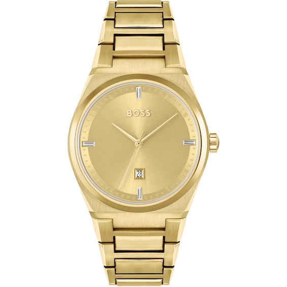 BOSS Steer Ladies’ Yellow Gold Tone Bracelet Watch