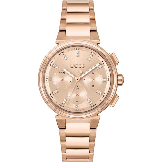 Michael Kors Lexington Gold-Tone Stainless Steel Watch | Ernest Jones 
