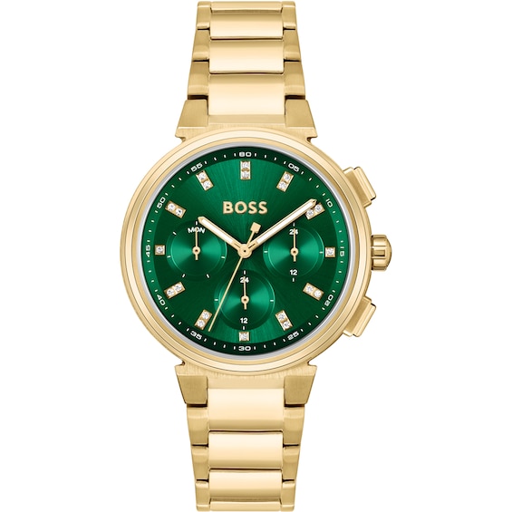 BOSS One Ladies’ Yellow Gold Tone Bracelet Watch
