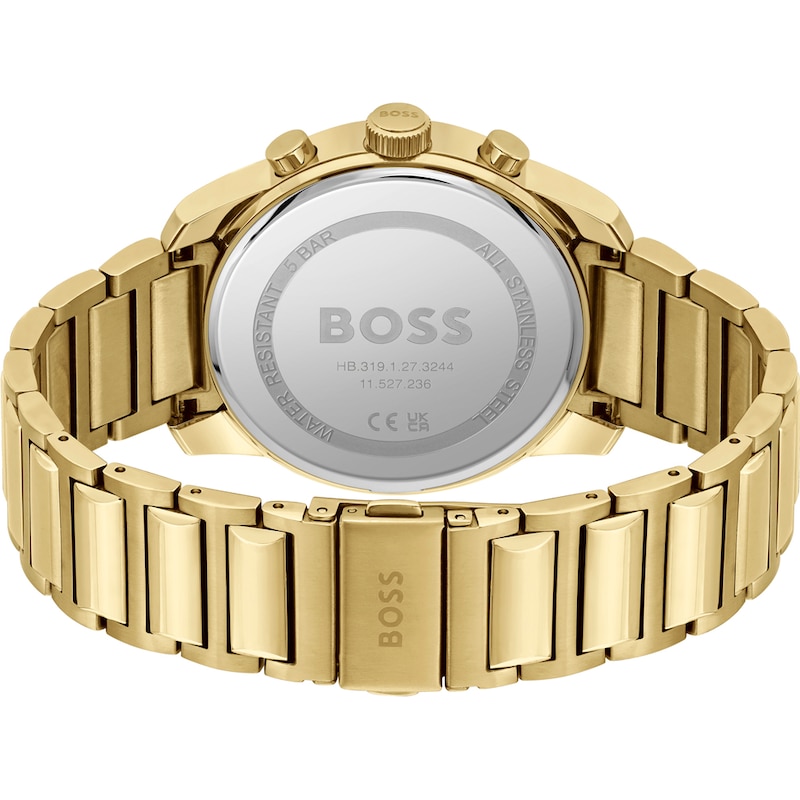 BOSS Trace Men's Gold-Tone Bracelet Watch