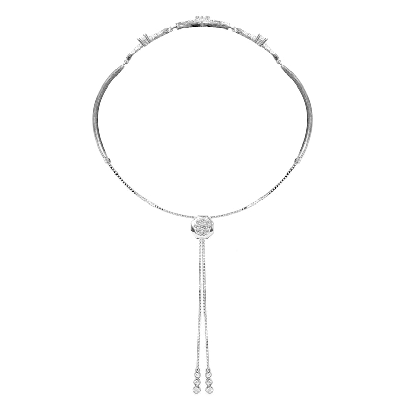 CARAT* LONDON Stella Celestia Sterling Silver 7 Inch Bracelet