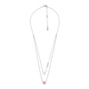 Thumbnail Image 1 of Michael Kors Love 14ct Rose Gold Plated Layered Necklace