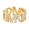 Thumbnail Image 1 of Michael Kors Metallic Muse 14ct Gold Plated Ring Size L