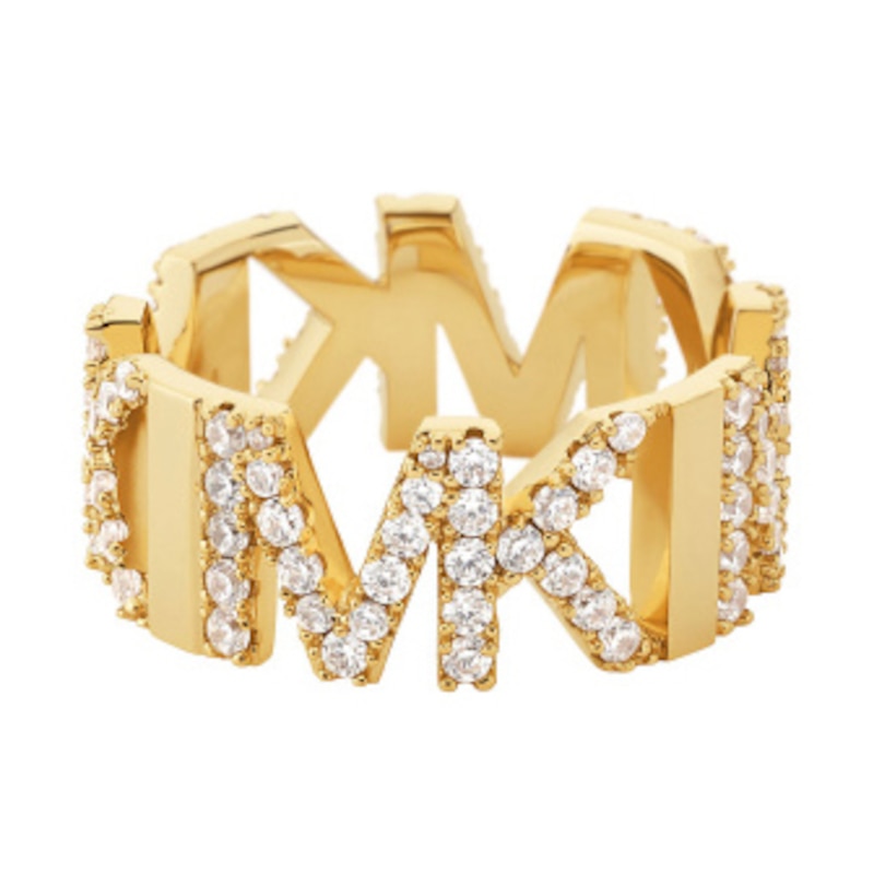 Michael Kors Metallic Muse 14ct Gold Plated Ring Size L