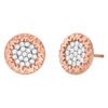 Michael Kors 14ct Rose Gold Plated Cubic Zirconia Earrings