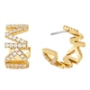 Thumbnail Image 1 of Michael Kors Metallic Muse 14ct Gold Plated Huggie Earrings