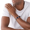 Thumbnail Image 2 of Emporio Armani Men's Blue Leather 7 Inch Bracelet