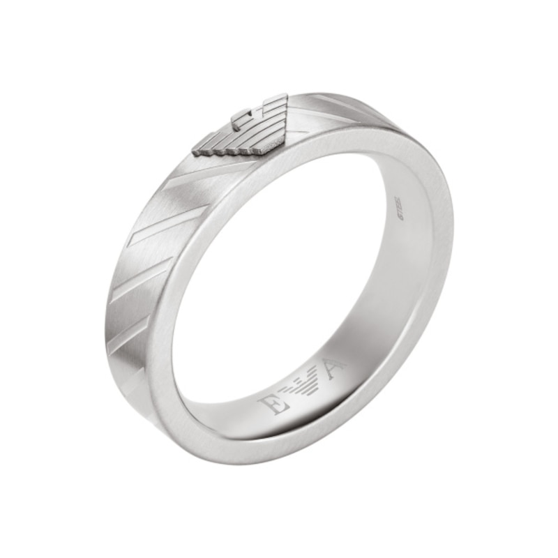 Main Image 1 of Emporio Armani Men's Stainless Steel Ring Medium