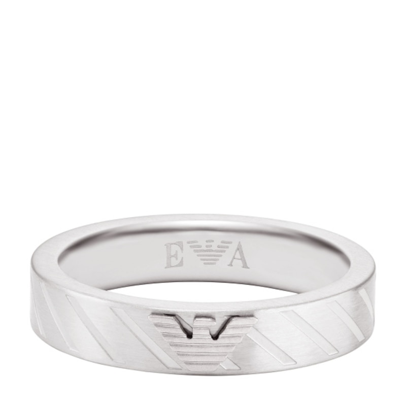 Emporio Armani Men's Stainless Steel Ring Medium