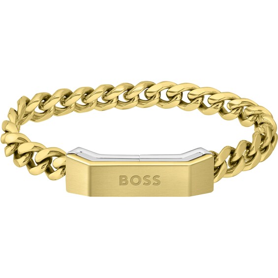 BOSS Carter Men’s Gold Tone Chain Bracelet