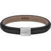Thumbnail Image 0 of BOSS Grover Men's Black Leather Bracelet
