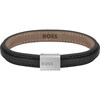 Thumbnail Image 0 of BOSS Grover Men's Black Leather 7 Inch Bracelet