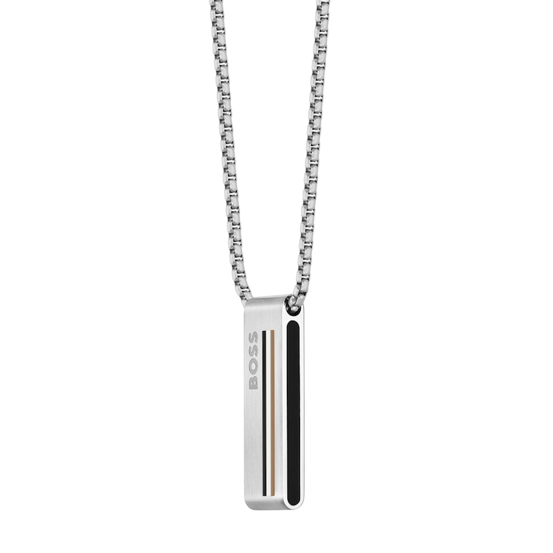 BOSS Sarkis Men's Stainless Steel Chain Pendant