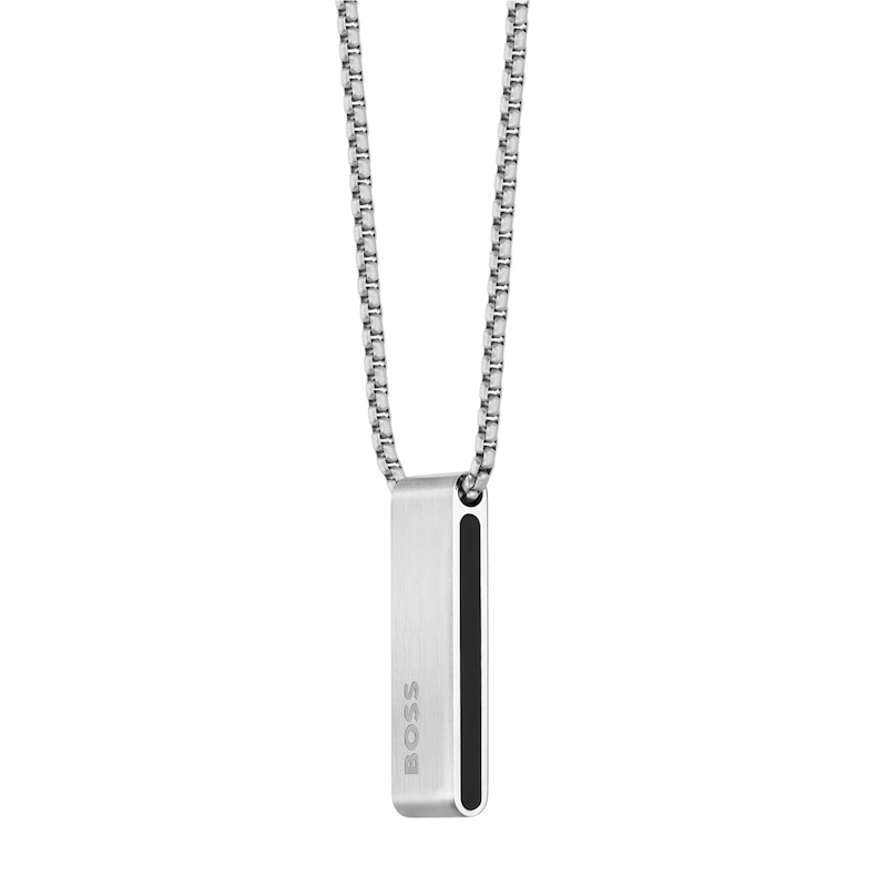 BOSS Sarkis Men's Stainless Steel Chain Pendant