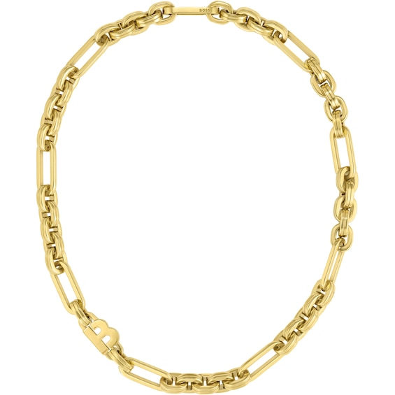 BOSS Hailey Ladies’ Gold Tone Chain Necklace