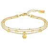 Thumbnail Image 0 of BOSS Iris Gold Tone Crystal Layered Chain Bracelet