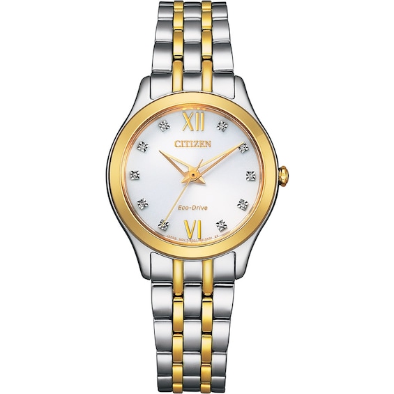 Citizen Silhouette Diamond Ladies’ Two Tone Bracelet Watch