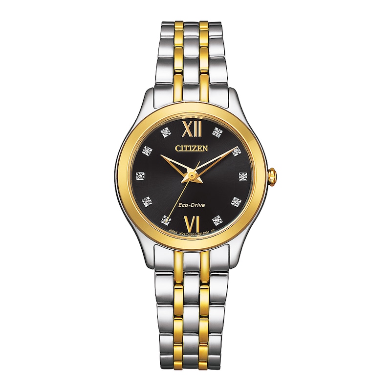 Citizen Silhouette Diamond Ladies' Two-Tone Bracelet Watch