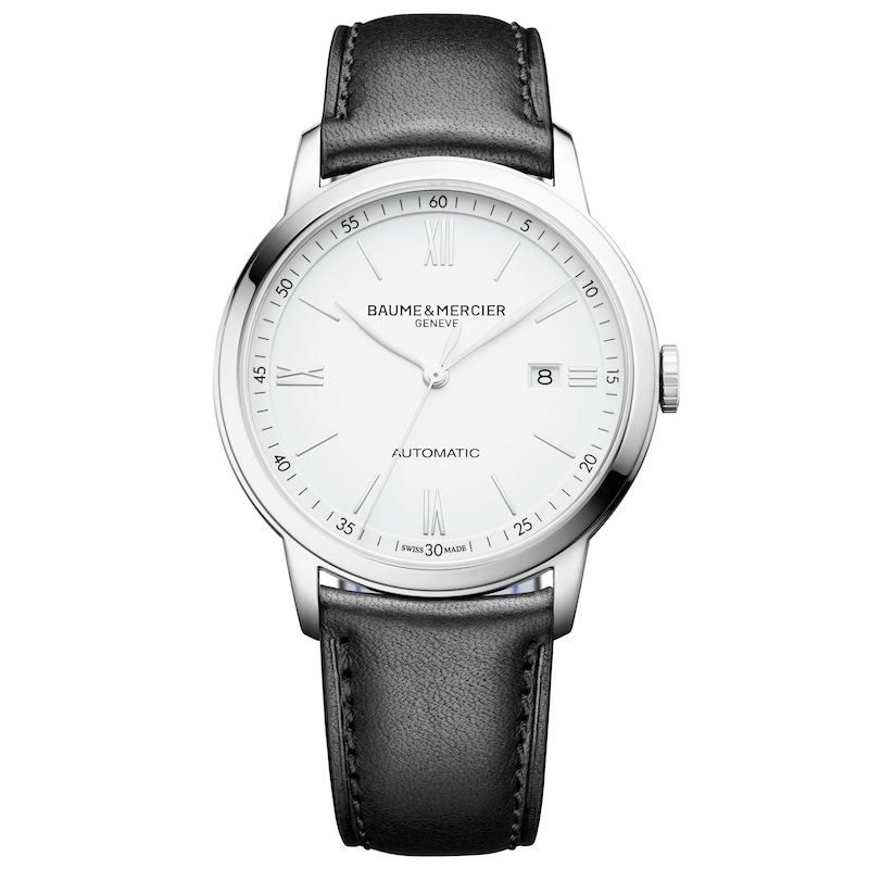 Baume & Mercier Classima Men's Black Leather Strap Watch