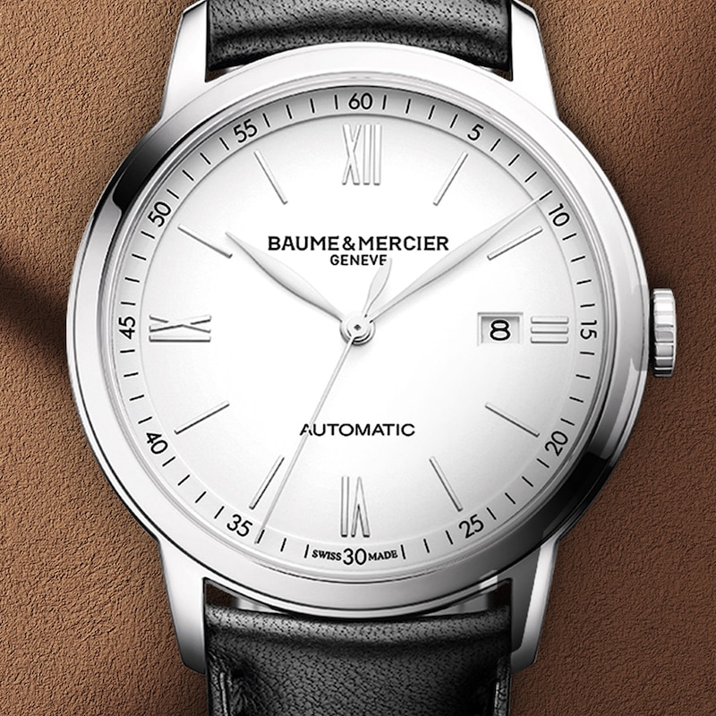 Baume & Mercier Classima Men's Black Leather Strap Watch