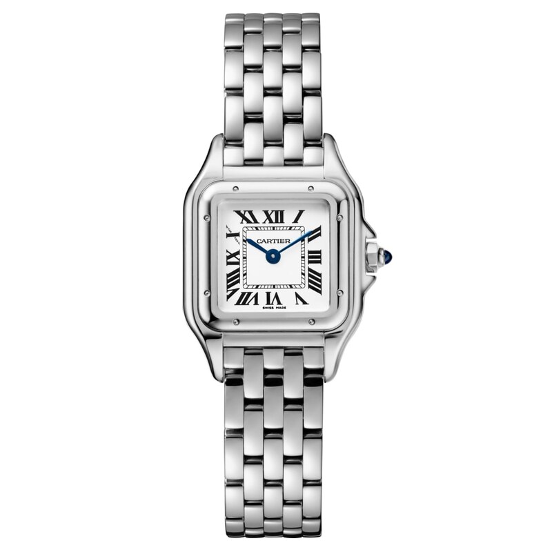 Cartier Panthère De Cartier Small Bracelet Watch with square white dial