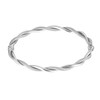 Thumbnail Image 0 of 9ct White Gold Twist Textured Bangle