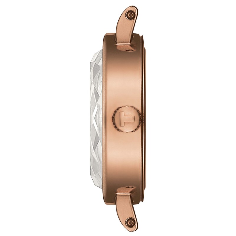 Tissot Lovely Round Ladies' Rose Gold Tone Bracelet Watch