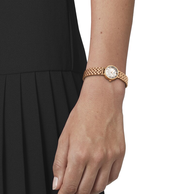 Tissot Lovely Round Ladies' Rose Gold Tone Bracelet Watch