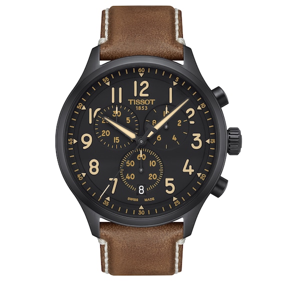 Tissot Chrono XL Men’s Brown Leather Strap Watch