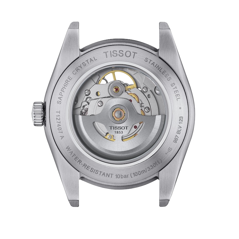 Tissot Gentleman Powermatic Open Heart Stainless Steel Watch