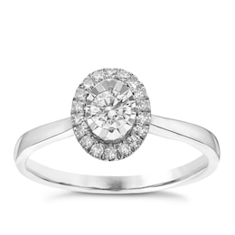 Halo Diamond Engagemnt Rings