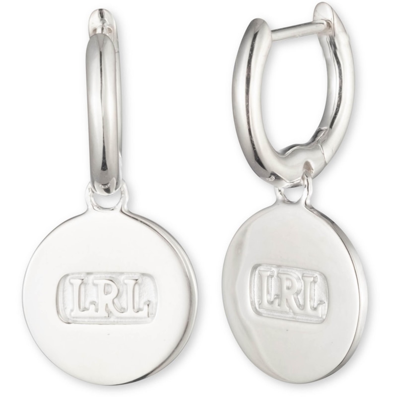 Main Image 1 of Lauren Ralph Lauren 925 Sterling Silver Logo Drop Earrings