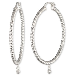 Lauren Ralph Lauren 925 Sterling Silver & Diamond Earrings